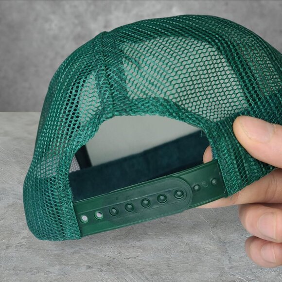 Retro 'Offline' green trucker hat - Picture 2 of 2